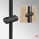 Rod Double Panel Support Clamp, Satin Chrome (10MM Vertical Dual-grip)