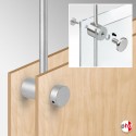 Double-Sided Rod Support (Hang Two Signage Panels with Holes, Back-to-Back)