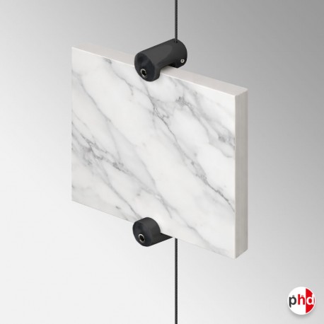 Black Top/Bottom Panel Support (Display Boards & Tiles On Black Cable Systems)