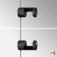 Black Top/Bottom Panel Support (Display Boards & Tiles On Black Cable Systems)