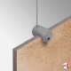 White Top/Bottom Panel Support (Display Boards & Tiles On White Cable Systems)