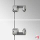 White Top/Bottom Panel Support (Display Boards & Tiles On White Cable Systems)