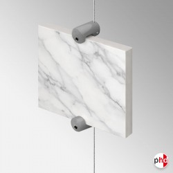 White Top/Bottom Panel Support (Display Boards & Tiles On White Cable Systems)