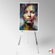Chrome Greco Easel, 160cm Metallic Art Tripod (UK Hire or Buy)