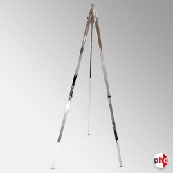 Chrome Greco Easel, 160cm Metallic Art Tripod (UK Hire or Buy)