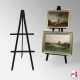 Greco Double Easel, 160cm Wooden Display Tripod For 2 Pictures (UK Hire or Buy)