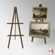 Greco Double Easel, 160cm Wooden Display Tripod For 2 Pictures (UK Hire or Buy)