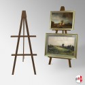 Greco Double Easel, 160cm Wooden Display Tripod For 2 Pictures (UK Hire or Buy)