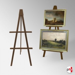 [EASEL HIRE] Greco Double Easel, 160cm Wooden Display Stand For 2 Pictures