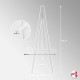 [EASEL HIRE] Greco Transparent Easel, 160cm Clear Acrylic Art Display Stand