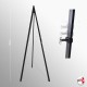 Greco 'Double' Easel 160cm (Metal), Black