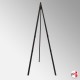 Greco 'Double' Easel 160cm (Metal), Black