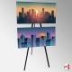 Greco 'Double' Easel 160cm (Metal), Black