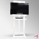 LED/LCD TV Stand Easel, 180cm Wooden Television Stand With Shelf