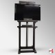 LED/LCD TV Stand Easel, 180cm Wooden Television Stand With Shelf