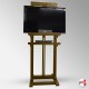 LED/LCD TV Stand Easel, 180cm Wooden Television Stand With Shelf