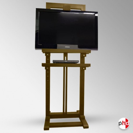 LED/LCD TV Stand Easel, 180cm Wooden Television Stand With Shelf