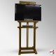 [EASEL HIRE] LED/LCD TV Stand Easel, 180cm Wooden Television Stand With Shelf