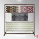 Fabric Samples Display Stand (Freestanding Frame with Material Hangers & Cables)