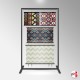 Fabric Samples Display Stand (Freestanding Frame with Material Hangers & Cables)