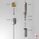 A1 Ready-made Cable Set, Ceiling to Floor Fittings & Poster Pockets (Portrait & Landscape)