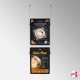 Double-Sided Ceiling Hanging Poster Frame Kit (Retail Window Displays)