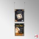 Double-Sided Ceiling Hanging Poster Frame Kit (Retail Window Displays)