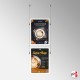 Double-Sided Ceiling Hanging Poster Frame Kit (Retail Window Displays)