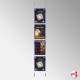 Double-Sided Ceiling-To-Floor Hanging Poster Frame Kit (Retail Window Cable Display)