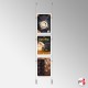 Double-Sided Ceiling-To-Floor Hanging Poster Frame Kit (Retail Window Cable Display)