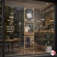 Double-Sided Ceiling-To-Floor Hanging Poster Frame Kit (Retail Window Cable Display)