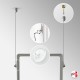 Double-Sided Ceiling Hanging Poster Frame Kit (Retail Window Displays)