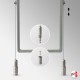 Double-Sided Ceiling-To-Floor Hanging Poster Frame Kit (Retail Window Cable Display)