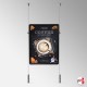 Double-Sided Ceiling-To-Floor Hanging Poster Frame Kit (Retail Window Cable Display)