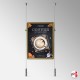Double-Sided Ceiling-To-Floor Hanging Poster Frame Kit (Retail Window Cable Display)