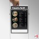 Double-Sided Ceiling-To-Floor Hanging Poster Frame Kit (Retail Window Cable Display)