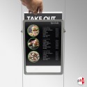 Double-Sided Ceiling-To-Floor Hanging Poster Frame Kit (Retail Window Cable Display)
