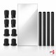 Double-Sided Mirror Glass Hanging System (Complete, Mirror & Fittings)