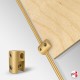 Rod Panel Support Clamp, Colours (10MM Vertical-grip)