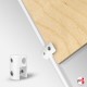 Rod Panel Support Clamp, Colours (10MM Vertical-grip)
