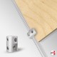 Rod Panel Support Clamp, Colours (10MM Vertical-grip)