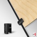 Rod Panel Support Clamp, Colours (10MM Vertical-grip)