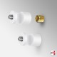 Wall-to-Wall Rod Display Fittings, Various Colours (Rod Not Included)