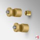Wall-to-Wall Rod Display Fittings, Various Colours (Rod Not Included)