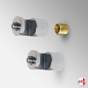 Wall-to-Wall Rod Display Fittings, Various Colours (Rod Not Included)
