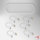 Ceiling Oval Grid Hanging Kit (Suspension Cables & Capsule Mesh Panel)