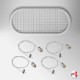 Ceiling Oval Grid Hanging Kit (Suspension Cables & Capsule Mesh Panel)