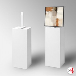 Easel-Top Display Plinth (A1 Picture Stand On Pedestal/Podium)