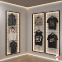 Wall-Mounted Gridwall Art Display Panel (Various Colours & Sizes)