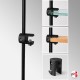 Black Suspended Rod Display Shelf Fittings Kit (Create Glass & Wood Shelving Units - Shelf Boards Not Included)